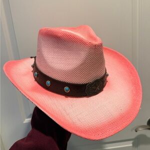 Pink Western Cowboy Style Hat